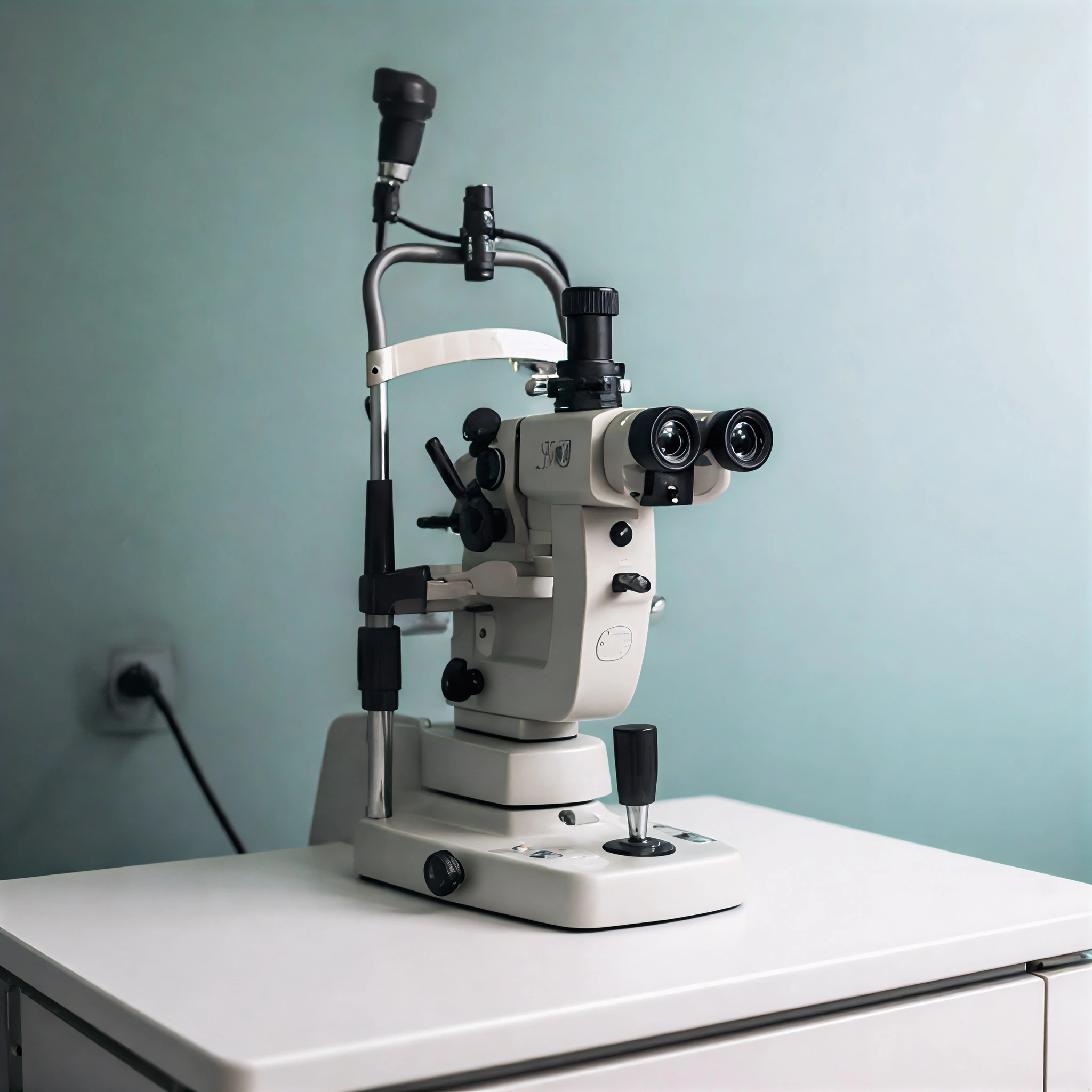 Equipo profesional de optometría y tecnología